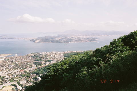 小文字山から関門海峡